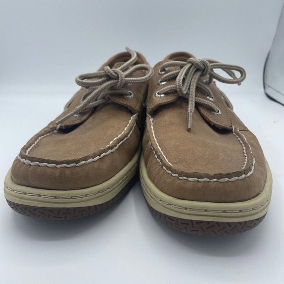 SPERRY Top Sider Men's Boat shoes Billfish 3 Eye 0799320 BROWN sz 10.5 - VGUC - Picture 6 of 9